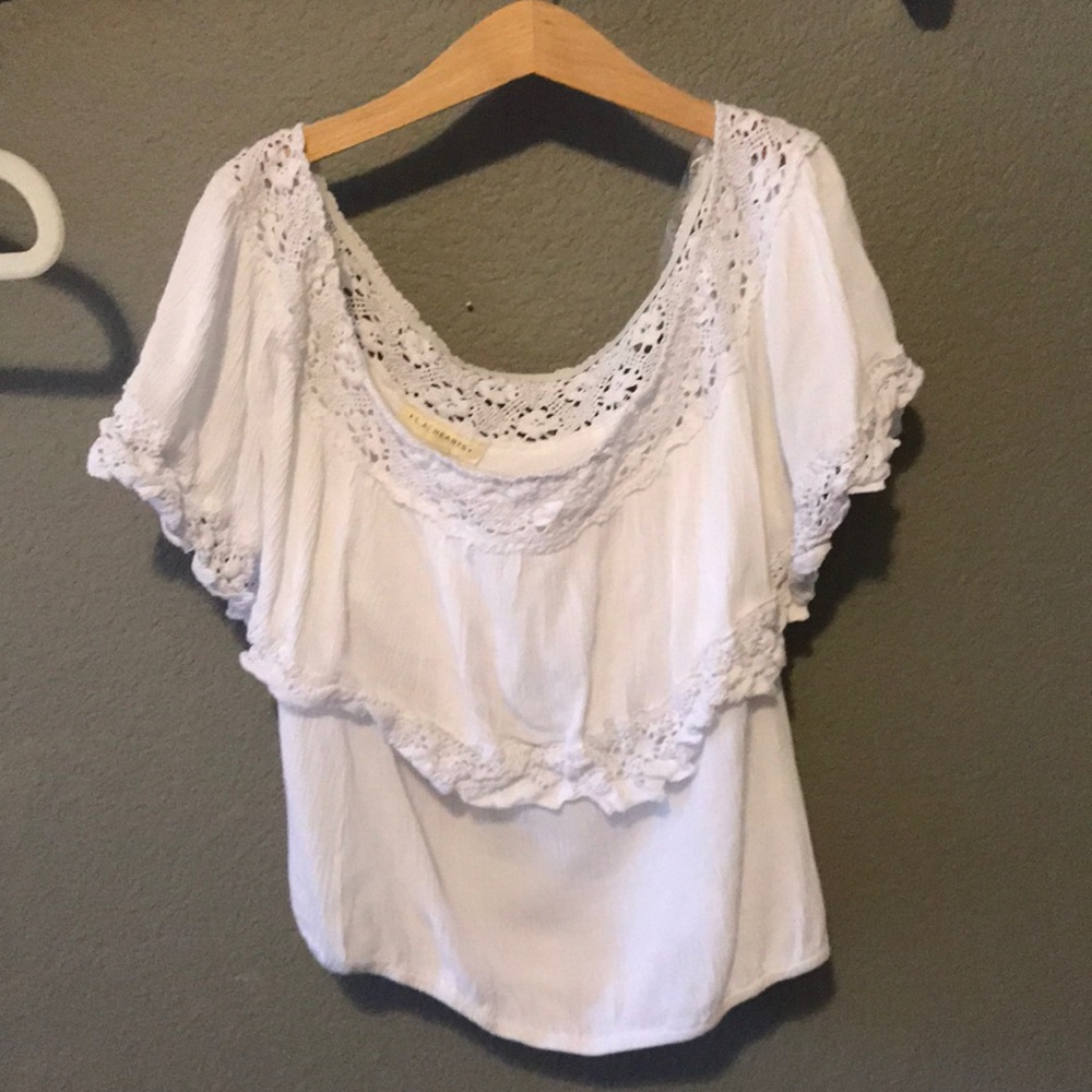 LA HEARTS white shirt( from pacsun)